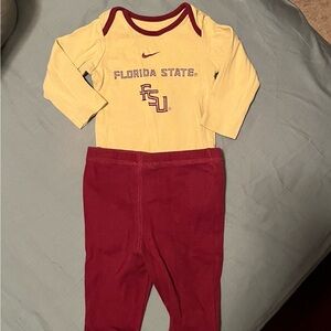 Nike FSU Bodysuit for baby 3-6 months
